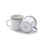 Enamel Cups Eggshell (Set of 2)