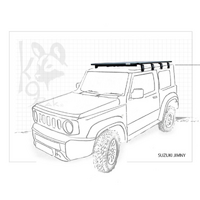 Jimny Roof Rack EEZI-AWN K9 Roof Rack 1400 X 1600