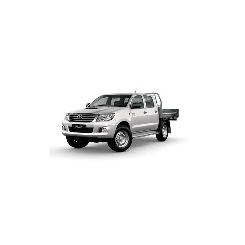 Hilux Dual Cab SR (11/2008 to present); 2 fronts with airbags, solid rear bench